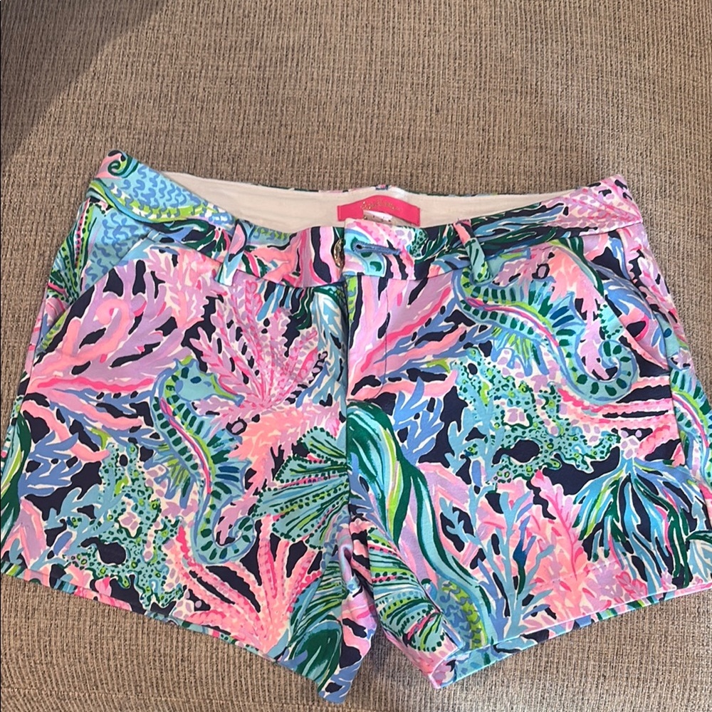 Vibrant Pink and Blue Women's Shorts